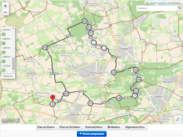 Finish route